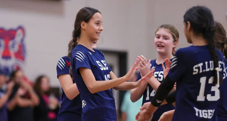 middle school girls' volleyball team