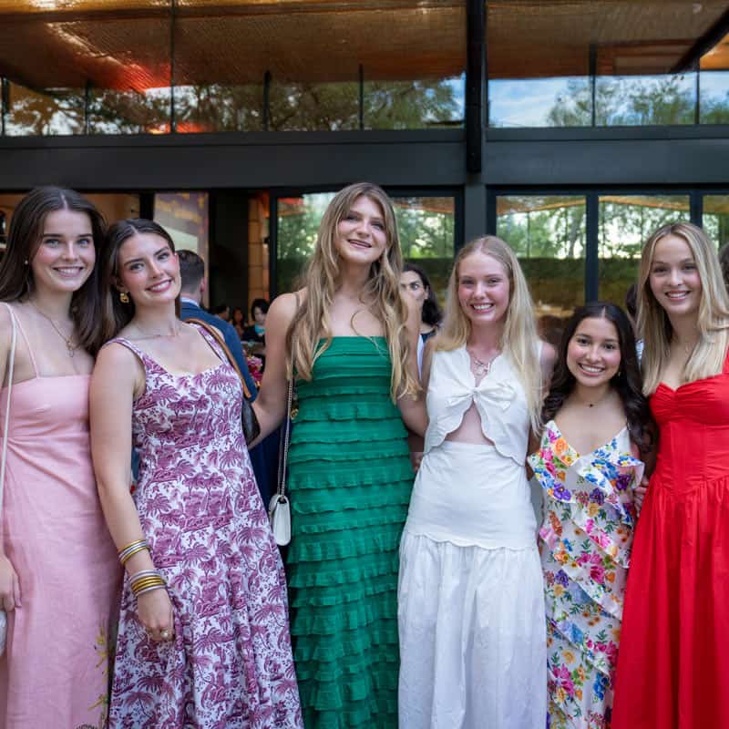 Girls in dresses for special event
