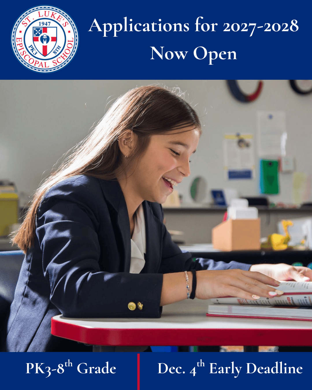 Apply Now Applications for 2027-2028 are open